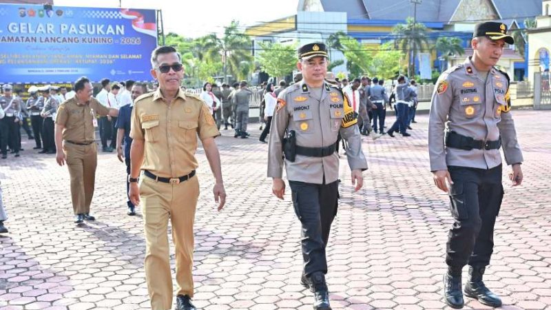 Pemkab Bengkalis Hadiri Apel Gelar Pasukan Operasi Keselamatan Lancang Kuning 2026