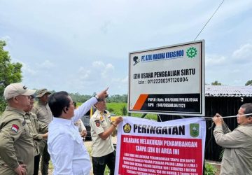 Sidak Galian C di Kampar, Pemprov Riau Segel Tambang Ilegal PT Azul Akona Kreasindo