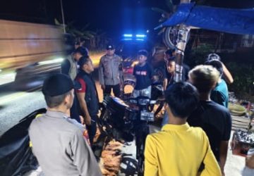 Jaga Keamanan Malam Minggu, Polsek Tempuling Gencarkan Patroli KRYD dan Blue Light
