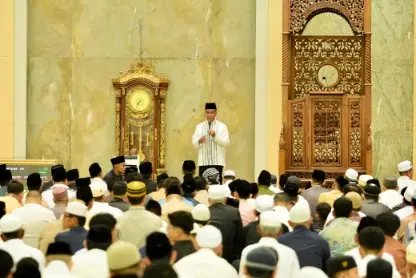 Ribuan Jemaah Padati Salat Id di Markaz Islamy, Bupati Kampar Ajak Perkuat Kebersamaan dan Sampaikan Duka Mendalam