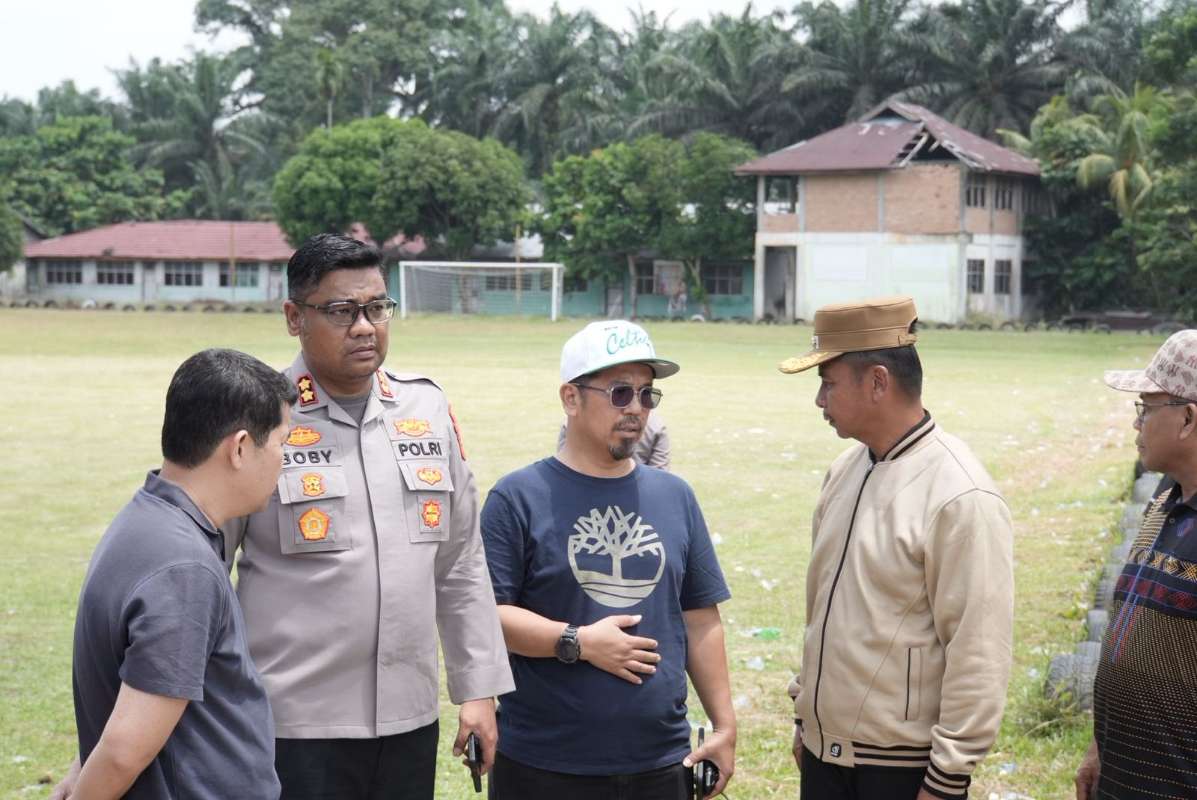 Bupati Kampar Pastikan Kesiapan Peresmian Jembatan Merah Putih Presisi di Desa Gobah