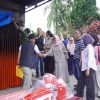 Duka di Tanah Merah, Wabup Kampar Misharti Santuni Keluarga Korban Kebakaran Kios