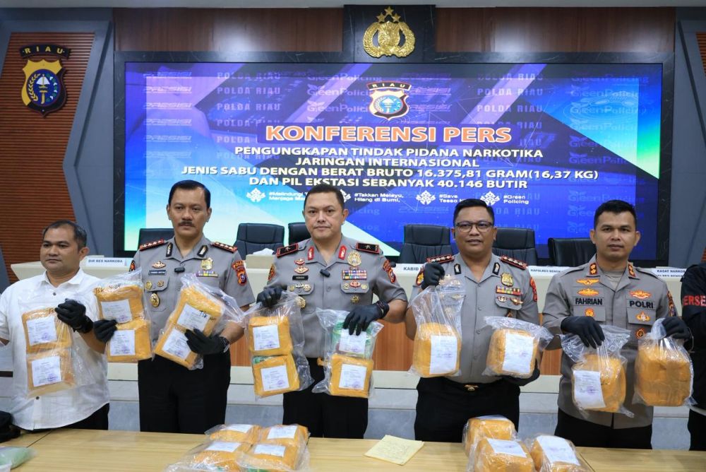 Polres Bengkalis Bongkar Penyelundupan Narkoba Senilai Rp31 Miliar, Dikendalikan Napi Nusakambangan
