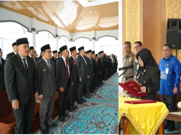 Lantik 60 Pejabat, Bupati Siak Afni Zulkifli Tekankan Profesionalisme di Tengah Efisiensi Anggaran