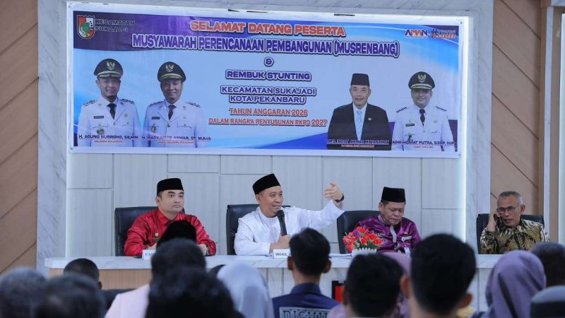 Buka Musrenbang Sukajadi, Wawako Markarius Anwar Serap Aspirasi Banjir dan Layanan Kesehatan