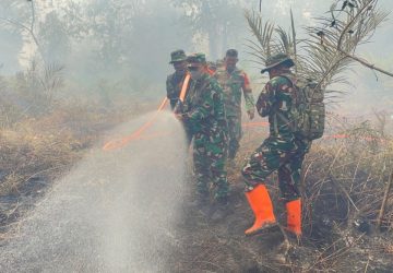 Sinergi TNI-Polri dan Pemkab Bengkalis Berjibaku Padamkan 70 Hektare Karhutla di Teluk Lancar