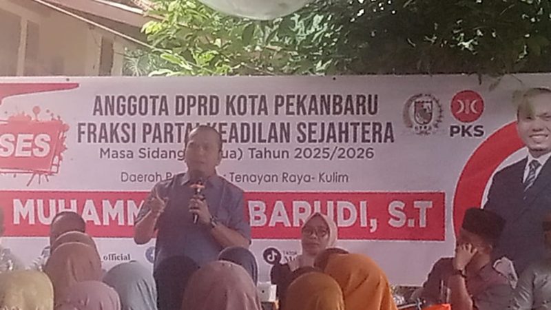 Reses di Tenayan Raya, Sabarudi Tegaskan Aturan Galian C dan Kawal Perbaikan Jalan Ikhlas