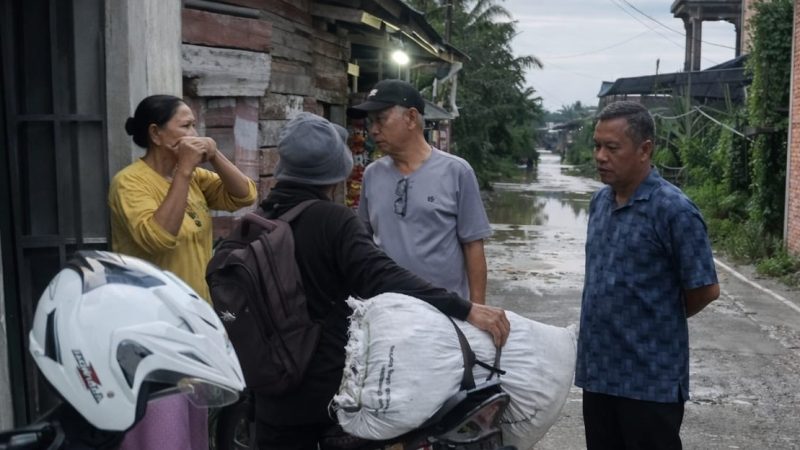 Respons Cepat Keluhan Warga, Dinas PUPR Rohil Tinjau Titik Banjir Lumpur Pasang di Bagan Punak Pesisir