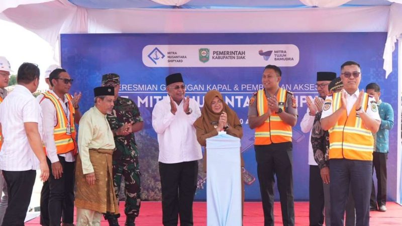 Bupati Afni Resmikan Galangan Kapal Terpadu PT MNS, Tandai Kebangkitan Kawasan Industri Tanjung Buton