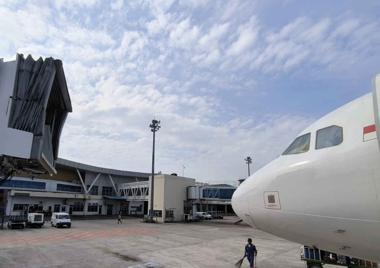 Libur Panjang, Penumpang di Bandara SSK II Pekanbaru Tetap Normal