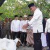 Pasca-Shalat Idul Adha, Bupati Kampar Tinjau Posko Kurban di Tapung dan Serahkan Bantuan Sapi
