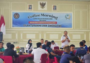 Pererat Sinergitas, Lapas Muara Enim Gelar Coffee Morning Bersama Insan Pers