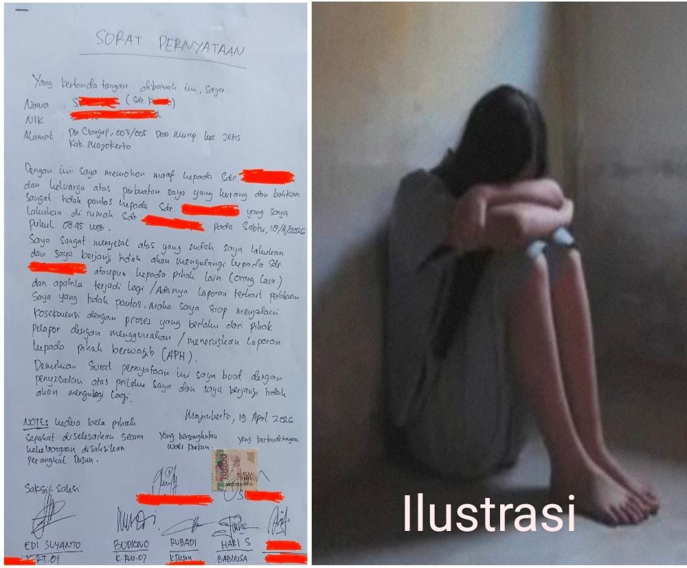 Kasus Dugaan Pelecehan Seksual di Jetis Mojokerto Terindikasi Diberhentikan Sepihak