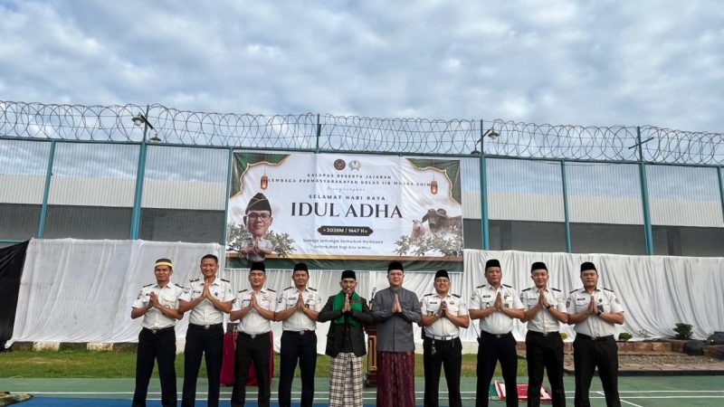Semangat Qurban, Lapas Muara Enim Peringati Idul Adha 1447 H dengan Khidmat di Balik Jeruji Besi