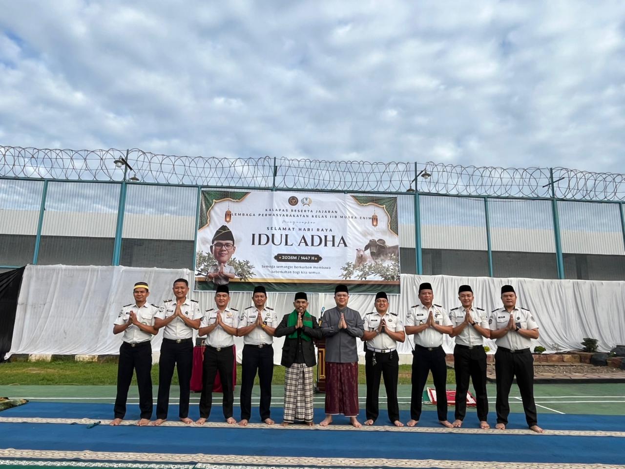Semangat Qurban, Lapas Muara Enim Peringati Idul Adha 1447 H dengan Khidmat di Balik Jeruji Besi