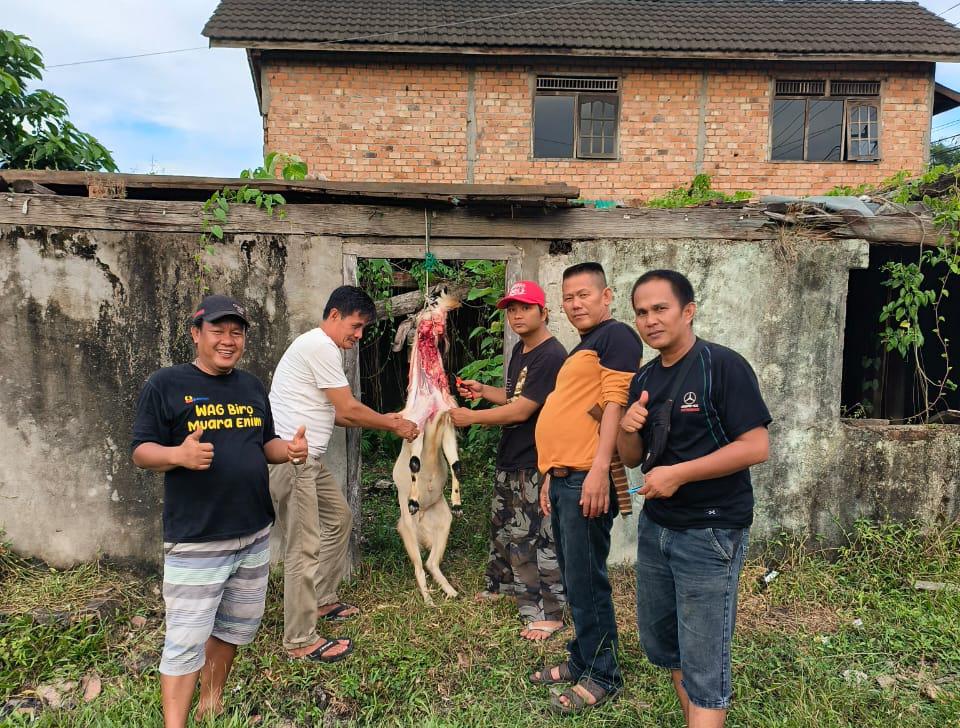 MIO Indonesia Muara Enim Sembelih Hewan Kurban Sumbangan PT BA, Daging Disalurkan untuk Kebutuhan Organisasi dan Keluarga Besar MIO