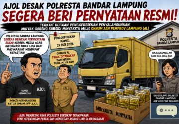 AJOL Desak Polresta Bandar Lampung Transparan Terkait Dugaan Penggerebekan Minyakita