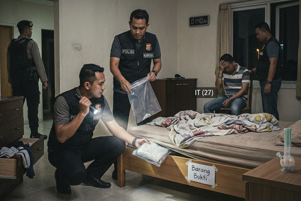 Hasil Pengembangan Kasus, Satresnarkoba Polres Bengkalis Ringkus Pemilik Sabu di Mandau