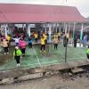 Pererat Silaturahmi, Kapolsek Rambah Samo Ajak Warga Desa Langkitin Senam Bersama