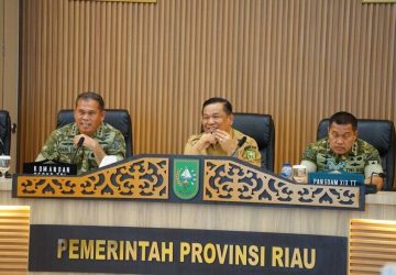 Terima Kunjungan Pasis Dikreg 55 Sesko TNI, Plt Gubri Paparkan Potensi Strategis Riau