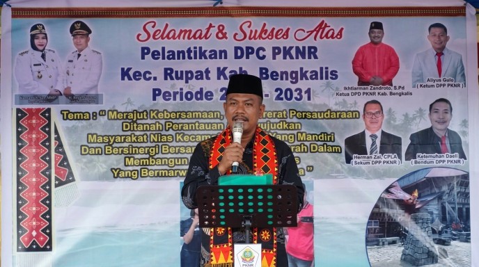 Ragam Budaya Nias Warnai Pengukuhan DPC PKNR Pulau Rupat, Siap Rangkul Warga hingga Pelosok Perkebunan