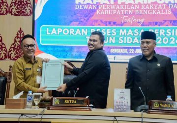 Wakili Bupati, Sekda Ersan Saputra Terima Laporan Reses Masa Sidang II DPRD Bengkalis