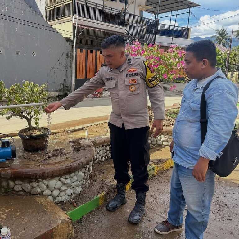 Atasi Krisis Air Pascabencana, Polsek Nanggalo Hadirkan Sumur Bor Gratis Bagi Puluhan KK di Padang