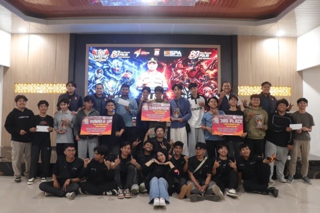 Meriahkan Hari Bhayangkara ke-80, Polresta Padang Sukses Gelar Turnamen Mobile Legends