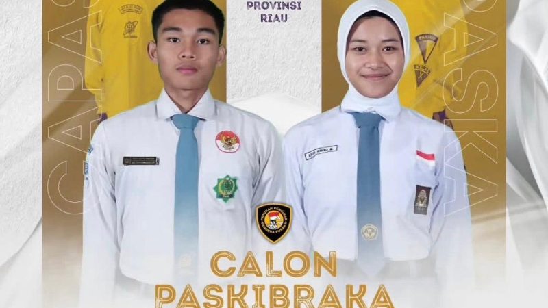 Rizqy dari Siak dan Arifa dari Inhil Terpilih Jadi Wakil Riau di Paskibraka Nasional 2026