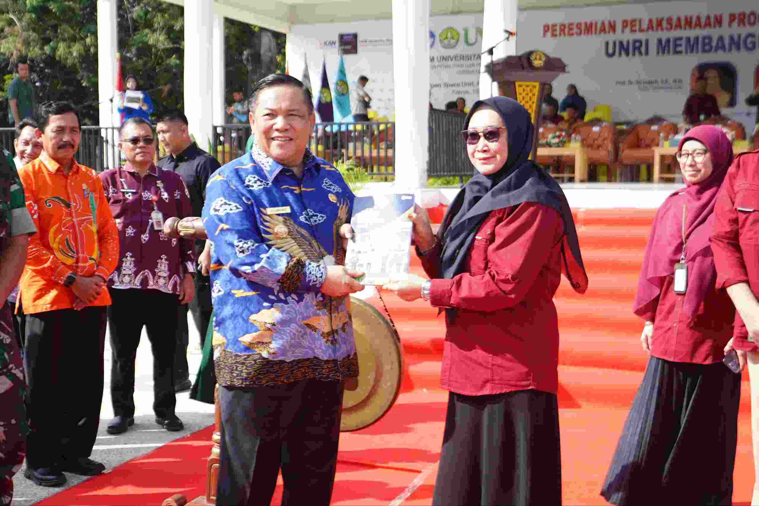 Plt Gubri Titip Empat Program Prioritas Daerah, Mahasiswa Kukerta Unri Sosialisasi Cegah Karhutla