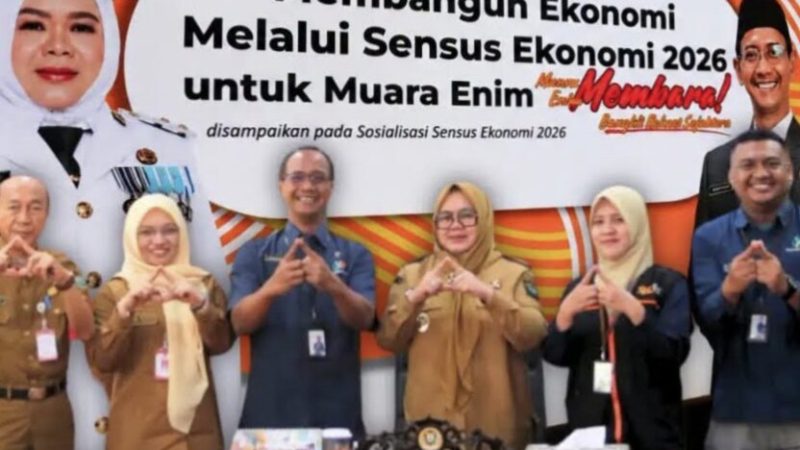 Didata Perdana, Plt Bupati Muara Enim Sumarni Resmi Terima Petugas Sensus Ekonomi 2026