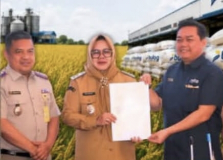 Jaga Stabilitas Harga Gabah, Pemkab Muara Enim Hibahkan Lahan 3 Hektare untuk Gudang Bulog