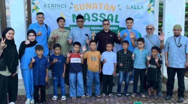 Wujud Nyata CSR, PT Kerinci Merangin Hidro Gelar Khitan Massal Gratis untuk 50 Anak