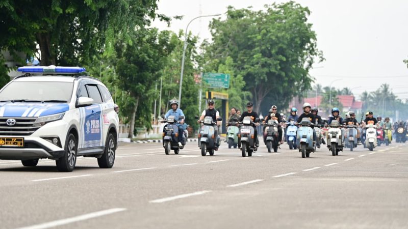 Bupati Bengkalis Lepas Pawai dan Pembagian Hadiah Gebyar Scooter Lancang Kuning Ke-16 Tahun 2026