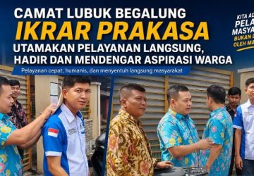 Camat Lubuk Begalung Ikrar Prakasa Utamakan Pelayanan Langsung, Hadir Mendengar Aspirasi Warga