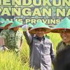 Sinergi Perkuat Ketahanan Pangan, Wabup Bagus Santoso Hadiri Panen Raya TNI di Siak Kecil