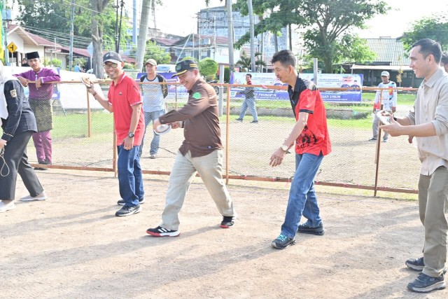 Sempena Hari Jadi Ke-514 Bengkalis, Bupati Resmi Buka Lomba Permainan Anak Negeri