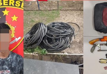 Curi Kabel Proyek Senilai Rp72,8 Juta, Pemuda 22 Tahun Dibekuk Polsek Lawang Kidul