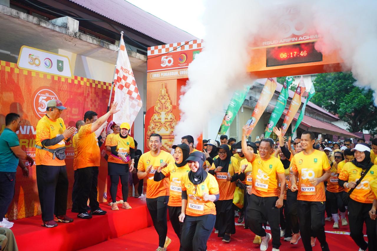 Usia Emas RSUD Arifin Achmad: Ditutup dengan Fun Run 5K, Manajemen Tegaskan Komitmen Layanan Unggul