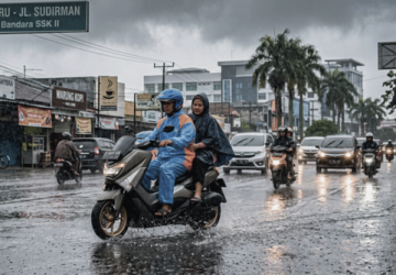BMKG: Sebagian Besar Wilayah Riau Berpotensi Diguyur Hujan Hari Ini, Waspada Petir dan Angin Kencang!
