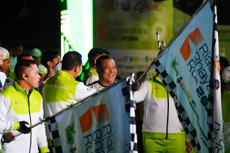 Dilepas Plt Gubri, Riau Bhayangkara Run 2026 Jadi Simbol Sinergi Nyata Cegah Karhutla