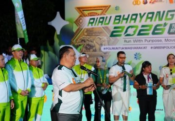 Sinergi Kuat Pemprov dan Polda, Riau Bhayangkara Run 2026 Gelorakan Semangat Melawan Karhutla