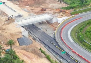 Ada Proyek Overpass, Jalur Keluar Pintu Tol Pekanbaru Dialihkan Mulai Hari Ini
