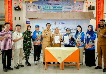 Sambut Bakar Tongkang 2026, Wabup Jhony Charles Buka Sunat Massal di Sekolah Setia Budi