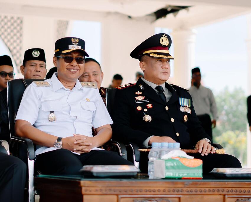 Hadiri Upacara Hari Bhayangkara ke-80, Wabup Jhony Charles Apresiasi Kinerja Polres Rohil