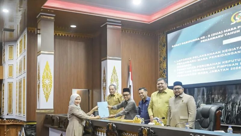 DPRD Pekanbaru Sahkan Perda PSPD, Resmi Tambah Dinas Pariwisata-Ekraf dan Perikanan-Peternakan