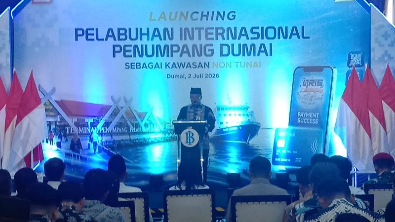 Gandeng BI, Pemprov Riau Resmikan Pelabuhan Penumpang Dumai Jadi Kawasan Non Tunai