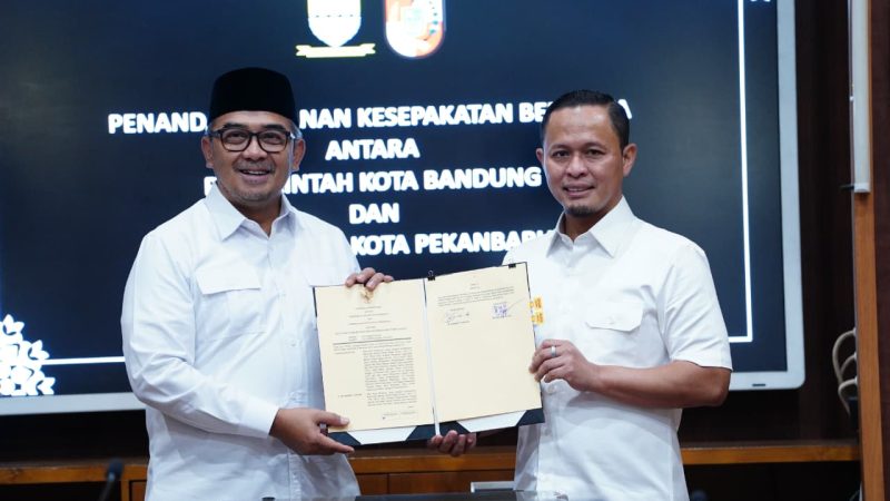 Akselerasi Pembangunan, Pemko Pekanbaru dan Pemkot Bandung Resmi Jalin Kerja Sama Strategis