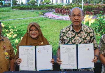 Siasati Keterbatasan Anggaran, Bupati Siak Gandeng 11 Perusahaan Perbaiki Jalan Kabupaten Lewat Dana CSR