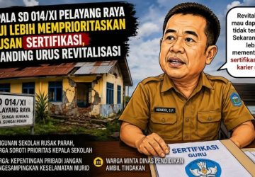 Kepala SD 014/XI Pelayang Raya Akui Lebih Prioritaskan Sertifikasi Dibanding Revitalisasi Sekolah